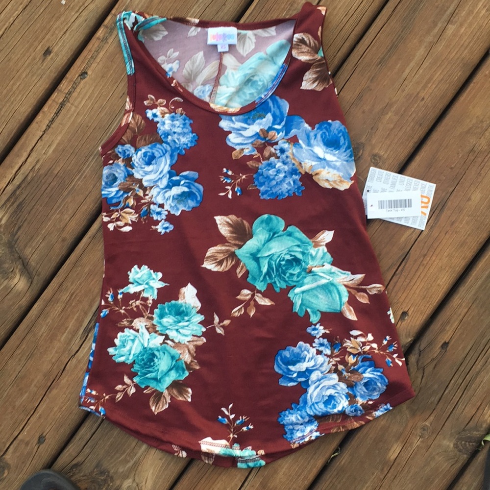 LuLaRoe floral tank top